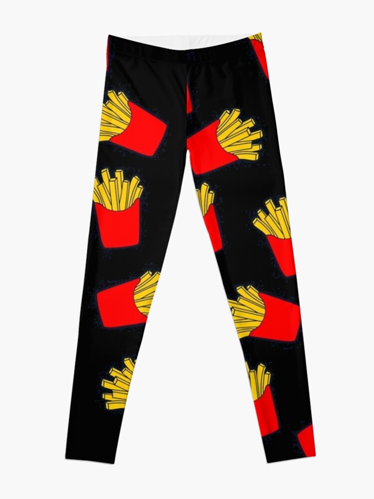 Discover Cute French Fries Pattern Leggings