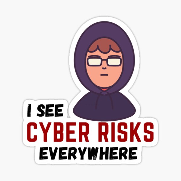 Artikel-Vorschau von Ich sehe überall Cyber-Risiken, Hacker, Boyhacker, IT-Software-Ingenieur, designt und verkauft von BeatrixasPearla.