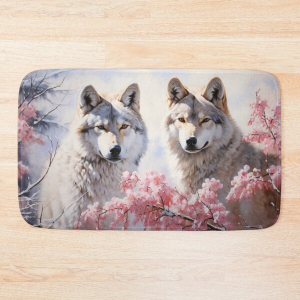 Item preview, White wolves in the flowering forest designed and sold by Polistchuk.