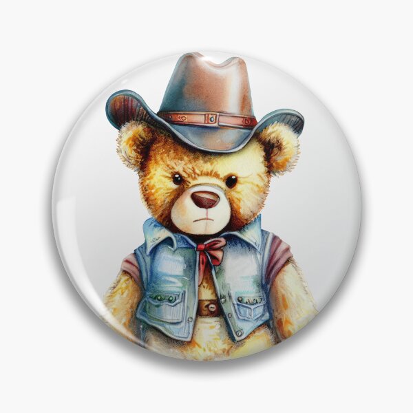Item preview, Retro Cowboy Teddy Bear designed and sold by pocketart2023.