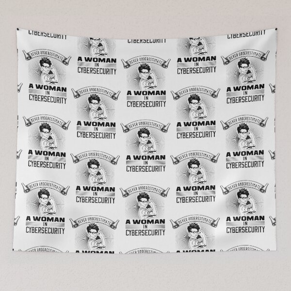 Item preview, Never Underestimate a Woman in Cybersecurity designed and sold by BeatrixasPearla.
