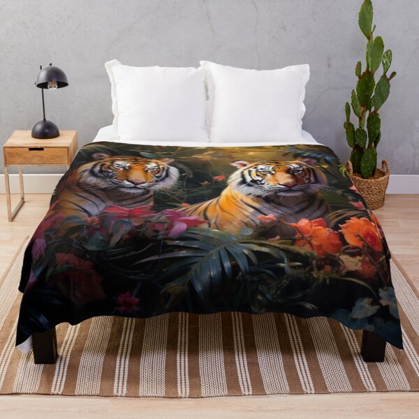 Artikelvorschau, Tigers in the flowering rainforest entworfen und verkauft von Polistchuk.