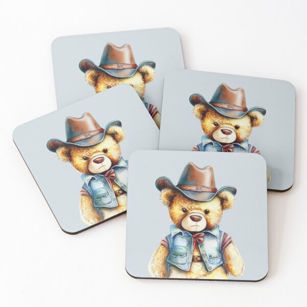 Item preview, Retro Cowboy Teddy Bear designed and sold by pocketart2023.