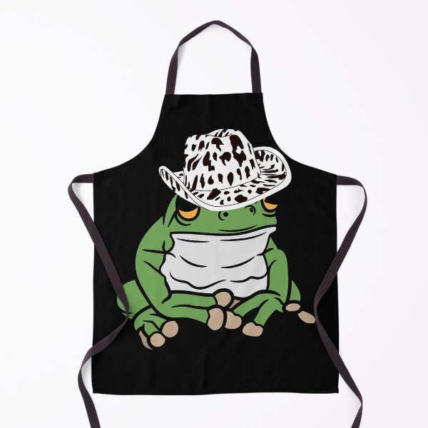 Item preview, Frog with a cowboy hat,black and white hat, cowboy frog designed and sold by Tanuja Sharma.