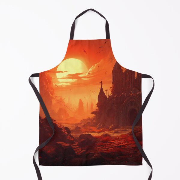 Item preview, A castle on the sunset on red planet designed and sold by isBotStore.