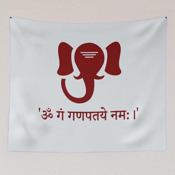 Item preview, ganesha png with mantra designed and sold by hutofdesigns.