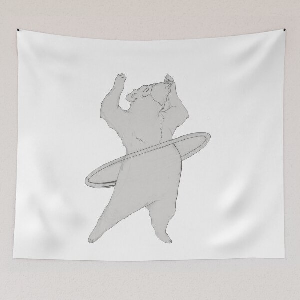 Item preview, Bear black and white  designed and sold by Arte-Vivo.