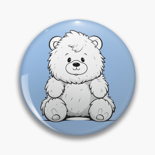 Item preview,  pure white teddy bear  designed and sold by BLOBBOF.