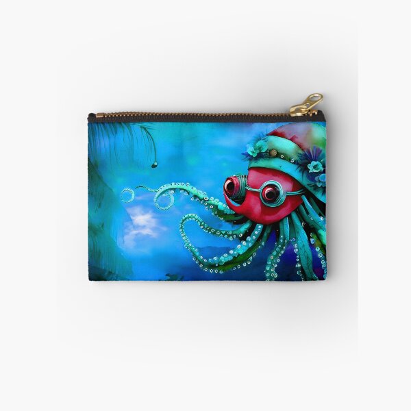 Item preview, Metallic Look Octopus Retro Futuristic Style on Beach at Night - AI Art 6 of 8 designed and sold by Beachy.