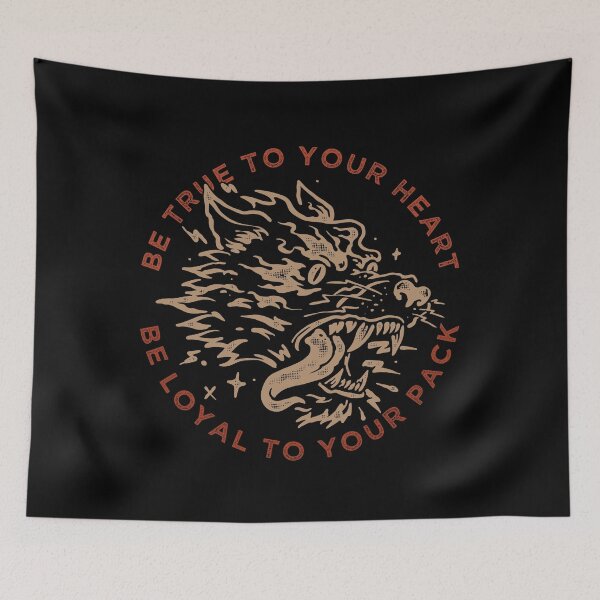 Item preview, Be Loyal to Your Pack, Wolf Design designed and sold by Proverbial Wisdom Design.