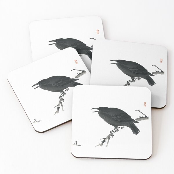 Item preview, Crow by Kōno Bairei (1844-1895) designed and sold by 5b2f.