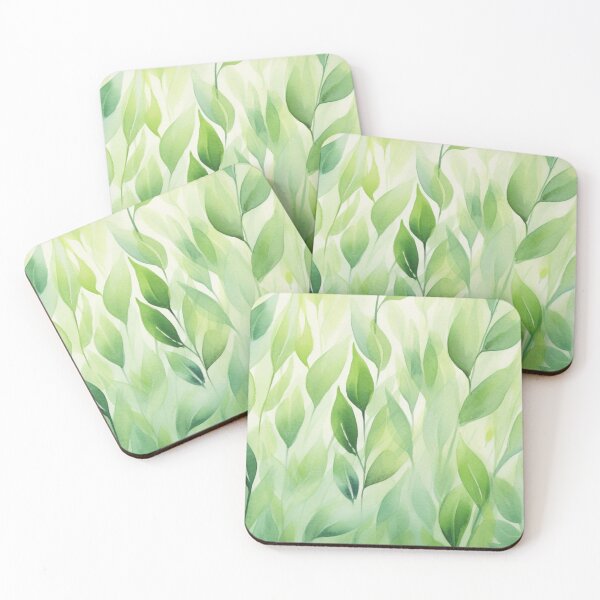Item preview, Green leaves in watercolor designed and sold by Polistchuk.