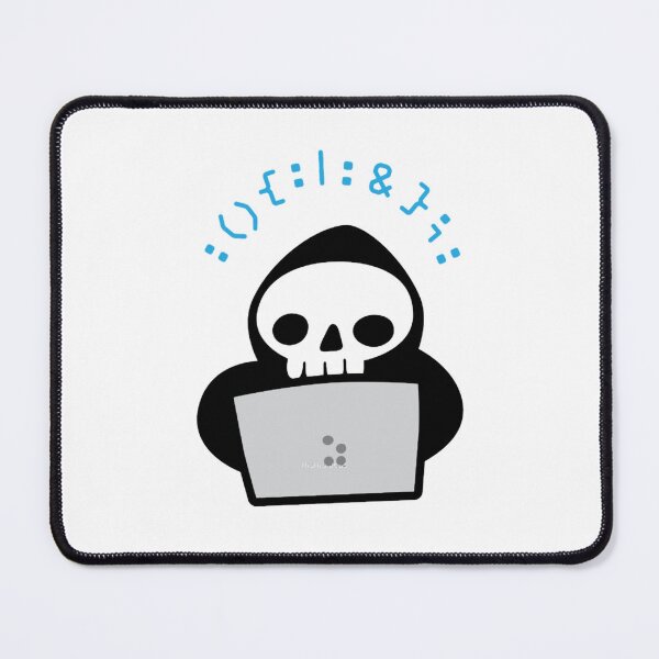 Item preview, Skull Hacker with black hoodie and laptop writing a Fork Bomb designed and sold by LucastaOdetten.