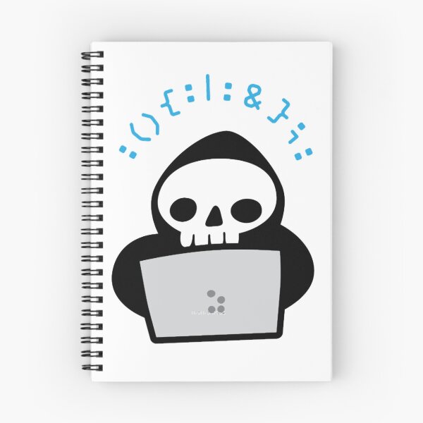 Item preview, Skull Hacker with black hoodie and laptop writing a Fork Bomb designed and sold by LucastaOdetten.