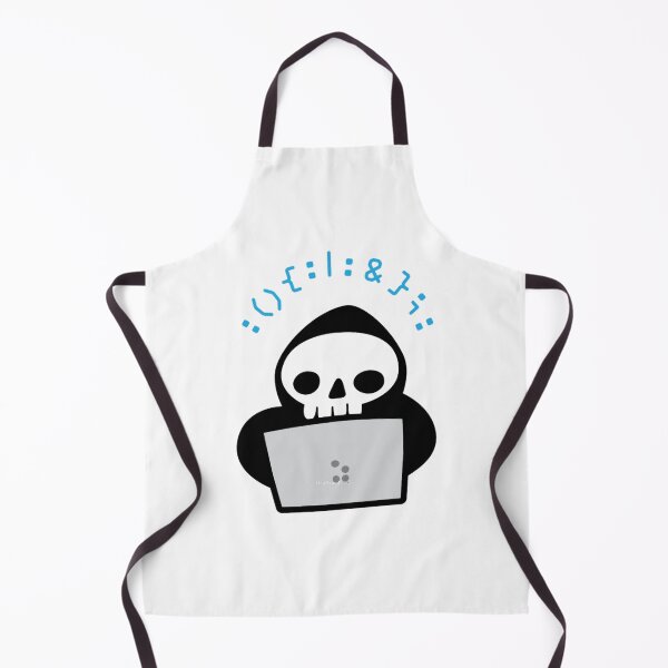 Item preview, Skull Hacker with black hoodie and laptop writing a Fork Bomb designed and sold by LucastaOdetten.