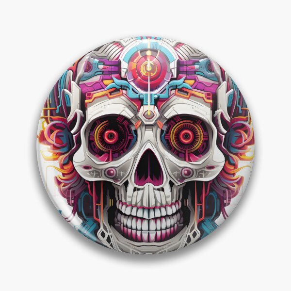 Item preview, Robot Cyberpunk Skull designed and sold by ShepherdsPieMan.