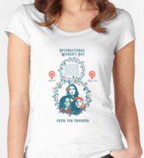 Camiseta entallada de cuello redondo día Internacional de la Mujer