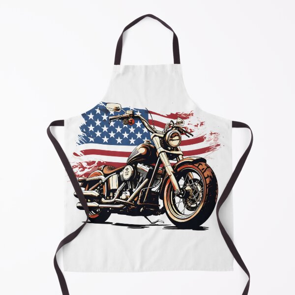 Item preview, Motorcycle with American Flag designed and sold by ShepherdsPieMan.