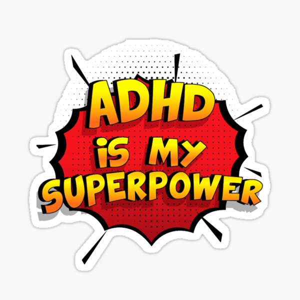 Item preview, ADHD is my Superpower Funny Design Adhd Gift designed and sold by ElonDabney.
