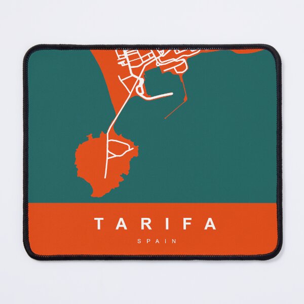 Item preview, TARIFA Map SPAIN | Tomato Color, City Map designed and sold by Urban-Maps.