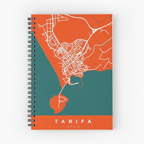 Item preview, TARIFA Map SPAIN | Tomato Color, City Map designed and sold by Urban-Maps.