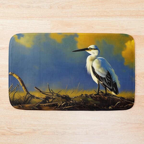 Item preview, Snowy Egret in field, Ai Generated Art  designed and sold by ACC .