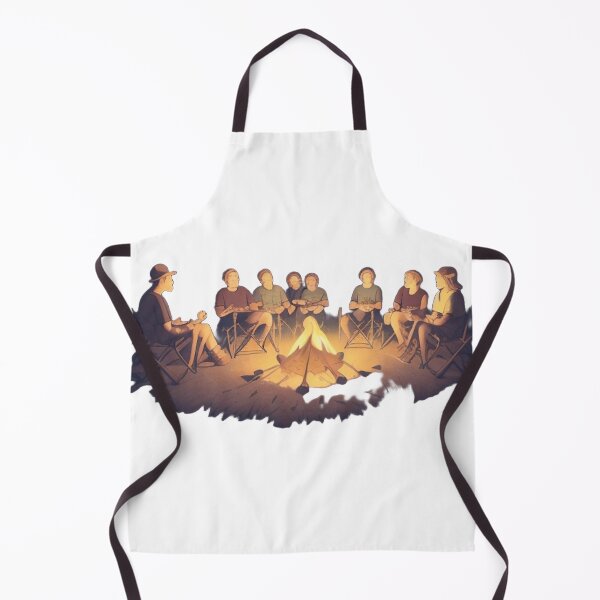 Item preview, A group of campers sits around a campfire designed and sold by noosiionka8.