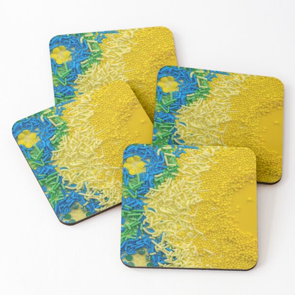 Item preview, Starry sky with yellow moon and star sprinkles of blue and yellow colors designed and sold by ArtyBuys.