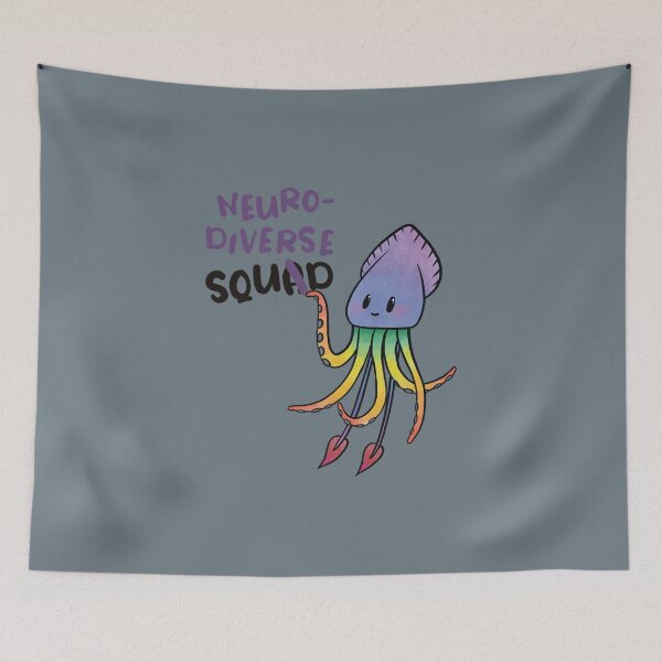 Item preview, Neurodiverse Squid designed and sold by ElonDabney.
