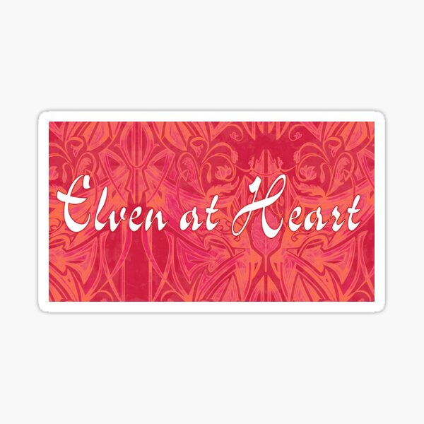 Elven Magick, Red Agate Sticker