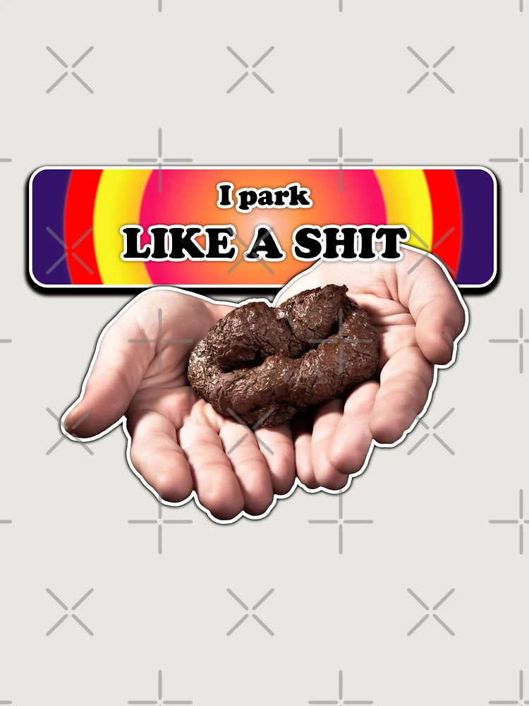 Thumbnail 6 von 6, Premium Oversized Pullover, I park like shit designt und verkauft von Riday.