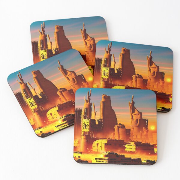 Item preview, A ravaged world of sand dunes and searing heat designed and sold by PixieDustAIArt.