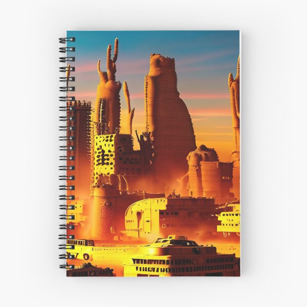 Item preview, A ravaged world of sand dunes and searing heat designed and sold by PixieDustAIArt.
