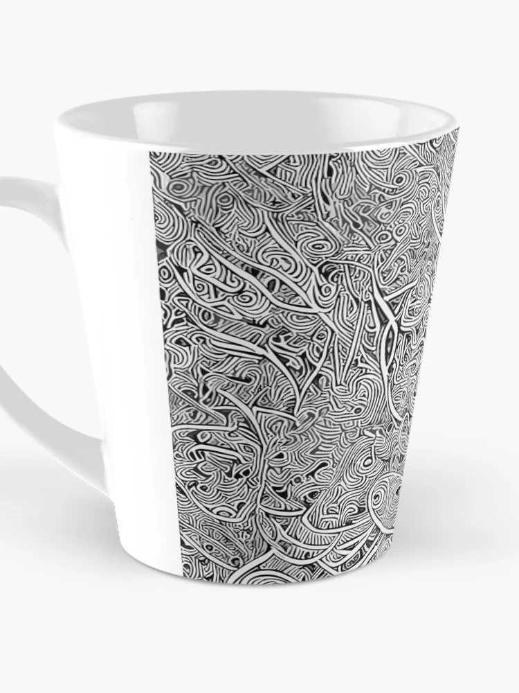 Thumbnail 3 of 4, Coffee Mug, Zentangle Pattern designed and sold by PatternCo.