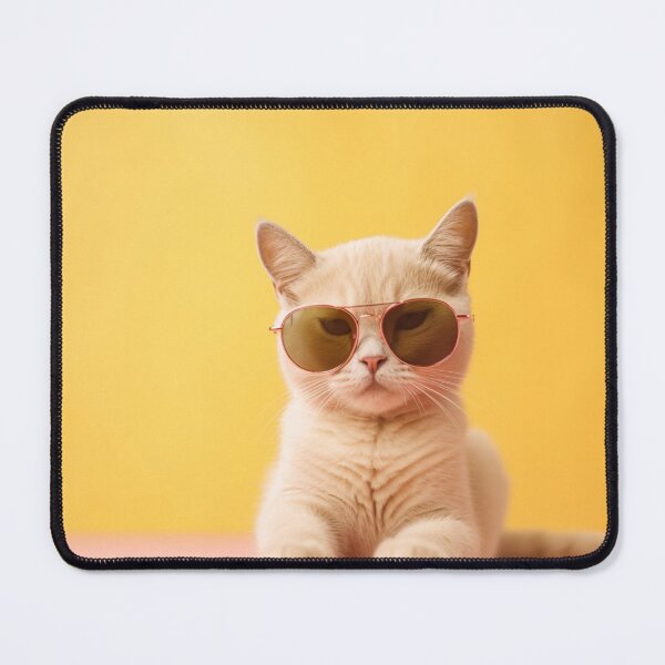 Item preview, Grumpy kitten with sunglasses designed and sold by Polistchuk.