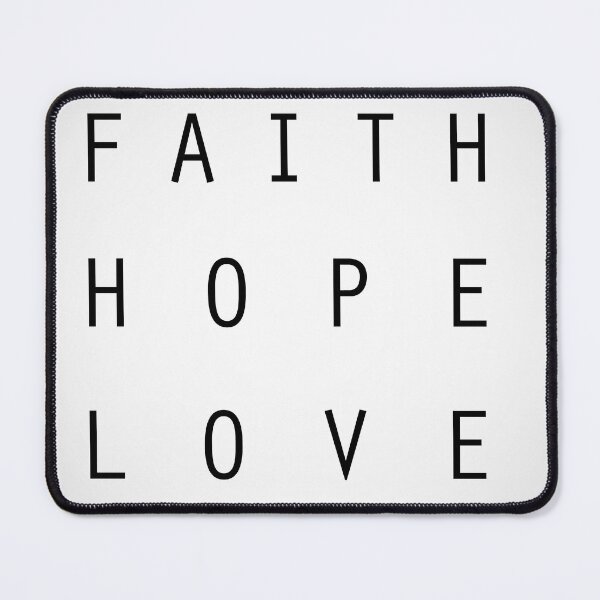 Item preview, Faith Hope love typography design sticker designed and sold by vikyky.