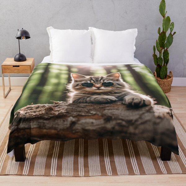 Item preview, Kitten in the forest in dark glasses designed and sold by Polistchuk.