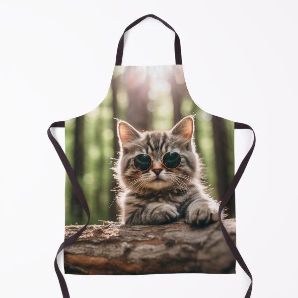 Item preview, Kitten in the forest in dark glasses designed and sold by Polistchuk.