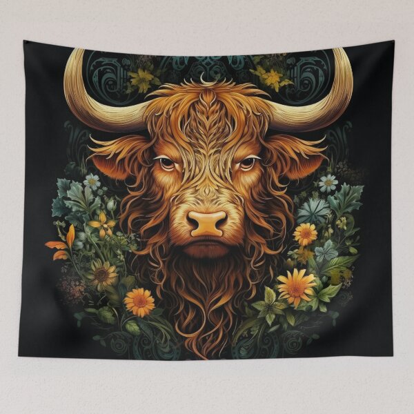 Item preview, Highland cow designed and sold by BloodRubyz.