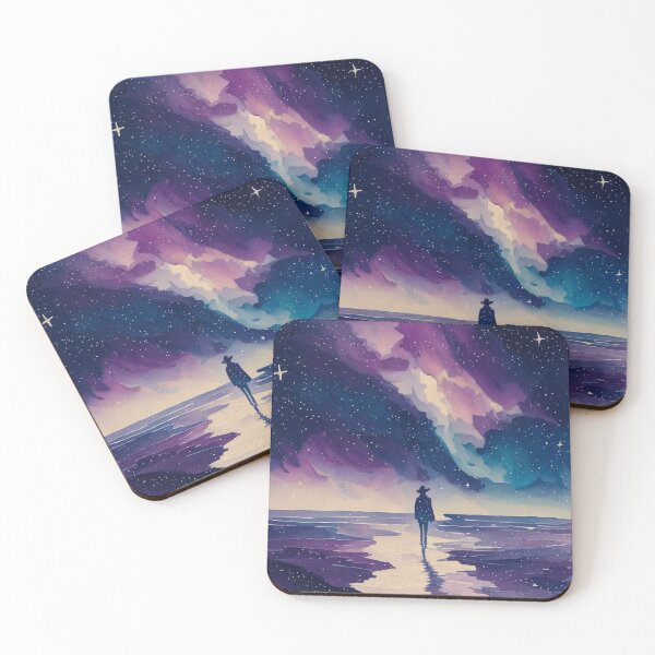 Item preview, Starry Seaside Stroll | Exploring the Serenity of the Universe designed and sold by Polariszero.
