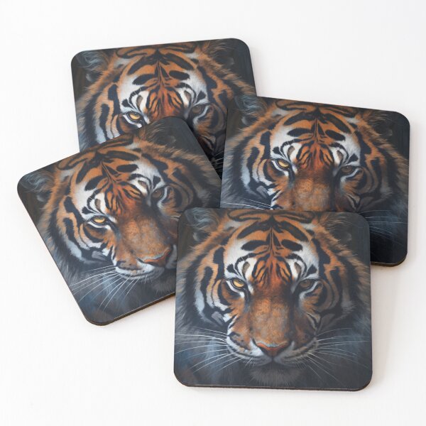 Item preview, Contemporary tiger with blue colors designed and sold by Polistchuk.