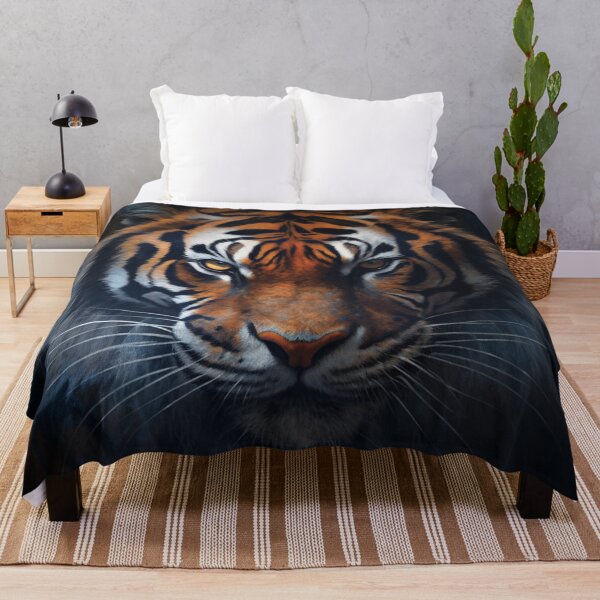 Item preview, Contemporary tiger with blue colors designed and sold by Polistchuk.