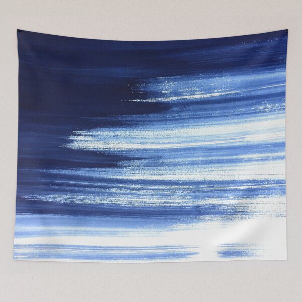 Item preview, Blue coloured Brush Stroke designed and sold by IftinDesigns.