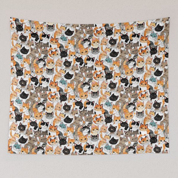 Item preview, Cute stray cat  pattern designed and sold by DWeyers.