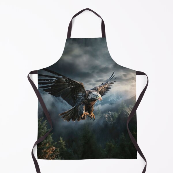 Item preview, Eagle on the montain sky on dark day designed and sold by artumbre.