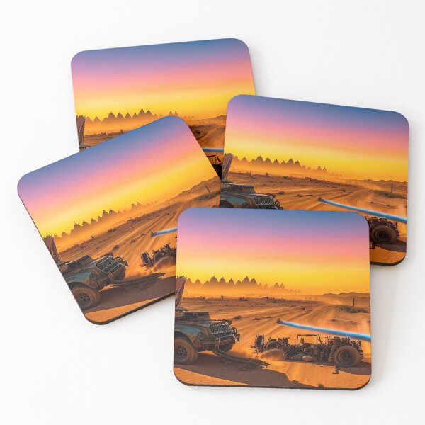 Item preview, A ravaged world of sand dunes and searing heat designed and sold by PixieDustAIArt.