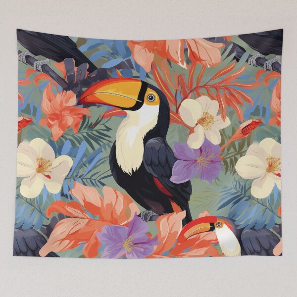 Item preview, The vibrant toucan bird in watercolour designed and sold by Adriano Carrideo.