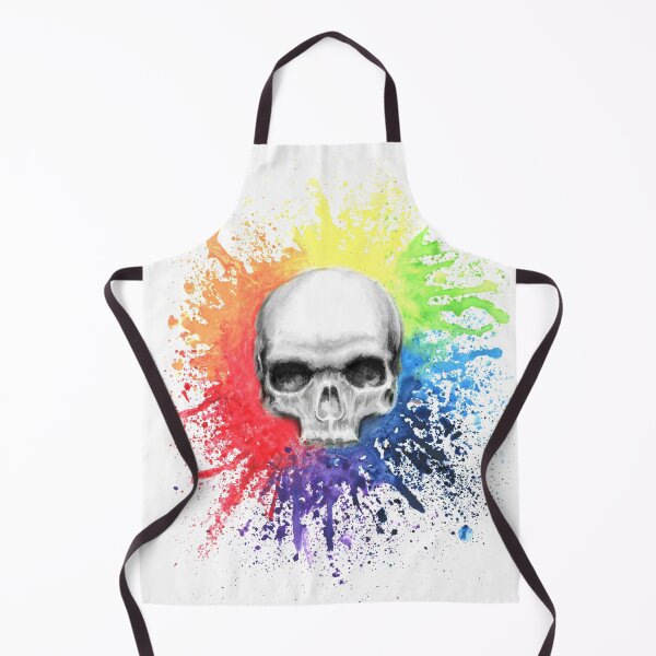 Item preview, Rainbow watercolour skull art designed and sold by Lianne Marie.