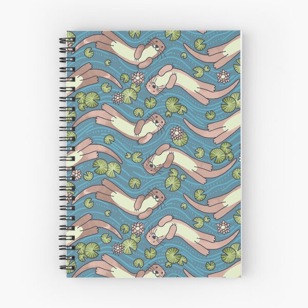 Item preview, Swimming Otters Pastel Tones designed and sold by Markéta Stengl.