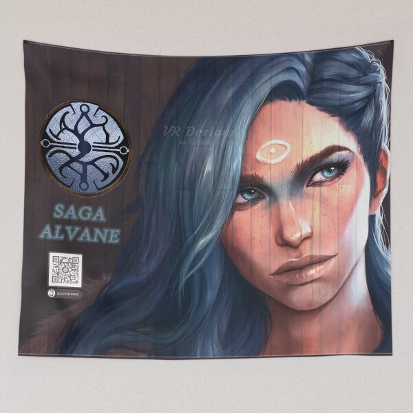 Item preview, DFC: Saga Alvane Wooden Painting - The Girl who Walked Between Worlds designed and sold by Visual Resolutions.